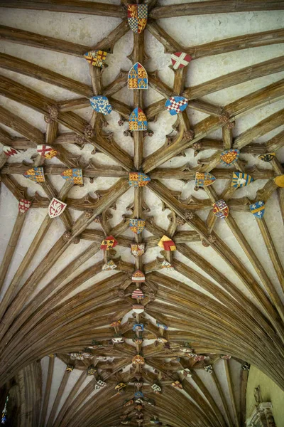 Szefowie Dachów Katedrze Canterbury Canterbury Kent Wielka Brytania — Zdjęcie stockowe