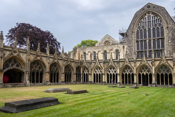 Kloster Canterburykatedralen Staden Canterbury Kent Storbritannien — Stockfoto