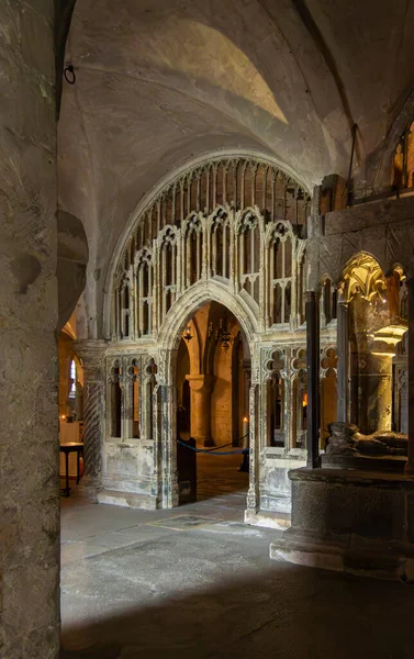 Ornate Architektur Innerhalb Der Kathedrale Von Canterbury Der Stadt Canterbury — Stockfoto
