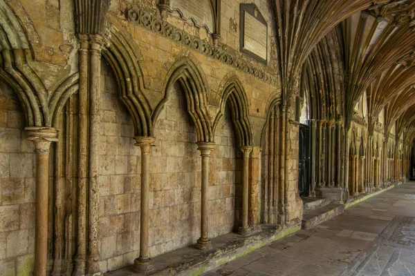 Cloisters Canterbury Cathedral City Canterbury Kent — Stock fotografie