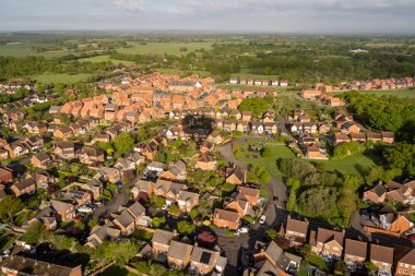 Staplehurst, Kent, İngiltere 'nin hava manzarası.
