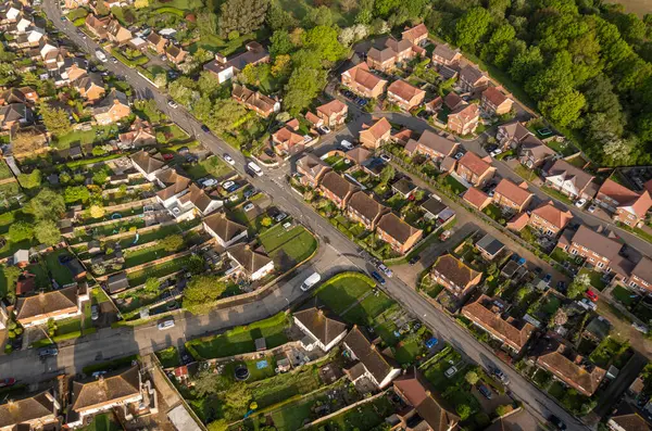 Marden, Kent, İngiltere köyünün hava görüntüsü.