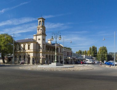 Beechworth, Avustralya, Nisan 2018, Beechworth, Victoria, Avustralya kırsalındaki postane binası.