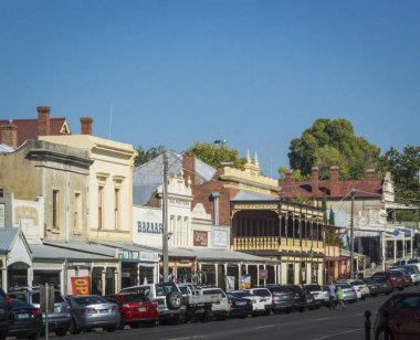 Beechworth, Avustralya, Nisan 2018, Beechworth, Victoria, Avustralya kırsal kesim manzarası