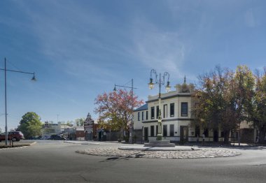 Beechworth, Avustralya, Nisan 2018, Beechworth, Victoria, Avustralya kırsal kesim manzarası