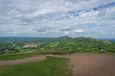 British Camp, iron age hill fort, Malvern Hills clipart