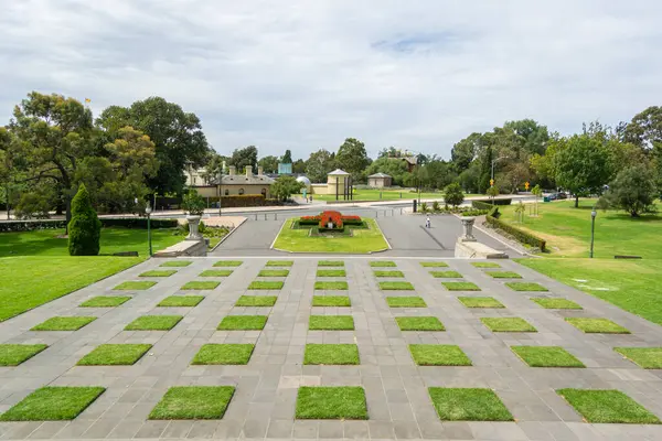 stock image Legacy garden in the grounds of the Shrine of Remembrance war memorial in Melbourne, Victoria, Australia