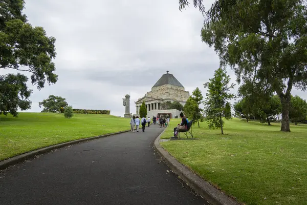 stock image The Shrine of Remembrance war memorial in Melbourne, Victoria, Australia