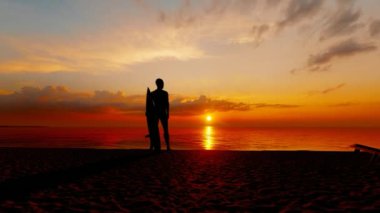 Plaj sörfçüsü 3D animasyon