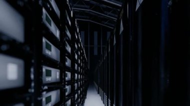 Hangarda Çoklu Sunucu Rafları