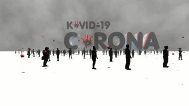 Corona Covid-19 3D animasyon