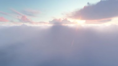 bulutlu gökyüzü güneş ışığı ile