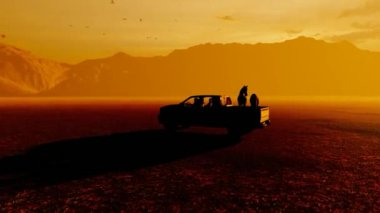 Atlar Pickup Truck tarafından taşınıyor