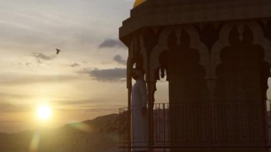 Cami Minaresi ve Günbatımı