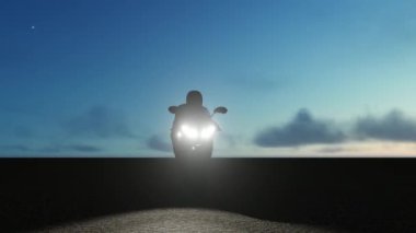 Yarış Motorsikleti 3d animasyonu