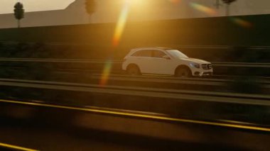 Sunset View 3. Cadde Otoyol Trafik ve SUV