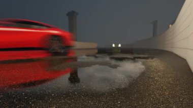 Yarış Arabaları Köşeyi Döndüğünde