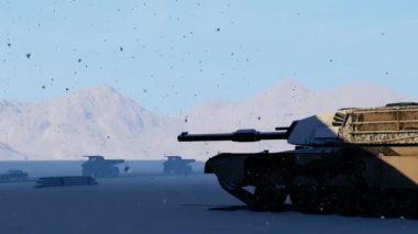 Yerdeki bir tankın 3 boyutlu görüntüsü