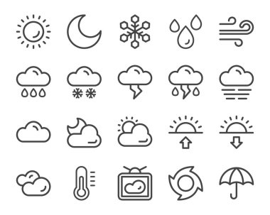 hava hattı Icon set
