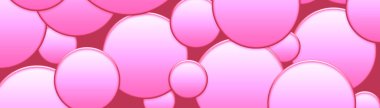 gradient circles background, pink color seamless pattern