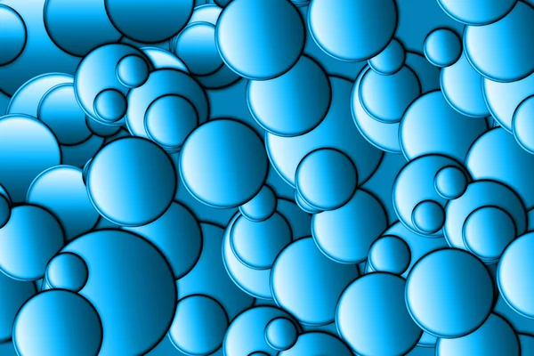 Gradient Circles Background Blue Color Seamless Pattern — Fotografia de Stock