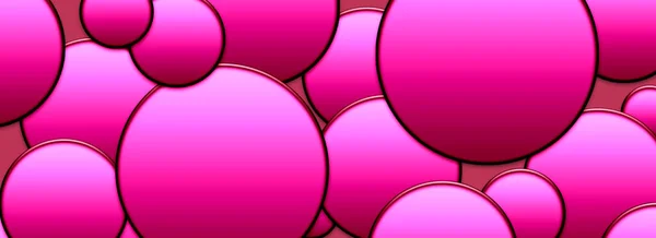 Sfondo Cerchi Sfumati Colore Rosa Modello Senza Soluzione Continuità — Foto Stock