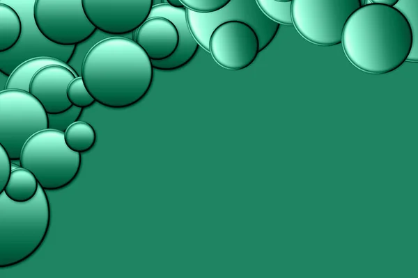 Gradient Circles Background Green Color Seamless Pattern — Fotografia de Stock