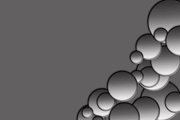 Gradient Circles Background Grey Color Seamless Pattern — Fotografia de Stock