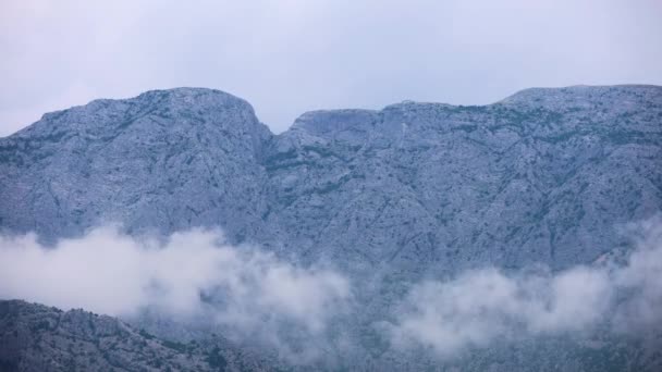 Wolken Boven Bergen Time Lapse — Stockvideo