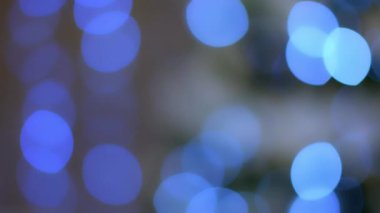 Mavi simli bokeh arkaplan canlandırması (pürüzsüz döngü)