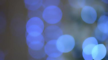 Mavi simli bokeh arkaplan canlandırması (pürüzsüz döngü)