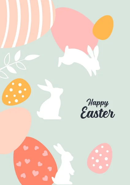 Happy Easter Banner Vector Graphic Design — Vetor de Stock