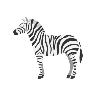 Zebra cute cartoon. Vector illustration