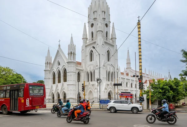 Chennai Indien Juli 2023 San Thome Church Även Känd Som — Stockfoto