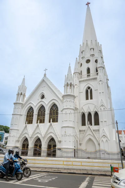 Chennai India Július 2023 San Thome Templom Más Néven Szent — Stock Fotó