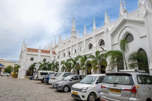 Chennai Hindistan Temmuz 2023 San Thome Kilisesi Thomas Katedral Bazilikası — Stok fotoğraf