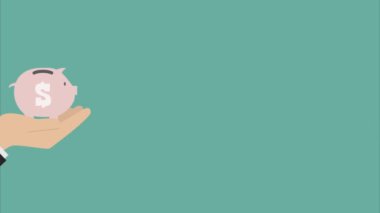 El ve ev ticareti hareketleri. 4k video canlandırması