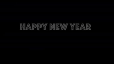Yeni yılın kutlu olsun. 4k video canlandırması