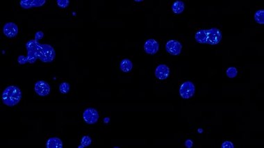 Soyut sıvı top hareketi. 4k video canlandırması