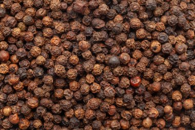 Organik Karabiber (Piper nigrum), Full Frame duvar kağıdı. Üst Görünüm