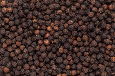 Close-up of Organic Black pepper (Piper nigrum), Full-Frame wallpaper. Top View clipart