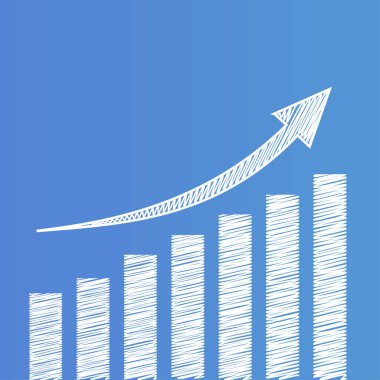 Fiyat artışı çizelgesi. Vektör illüstrasyonu