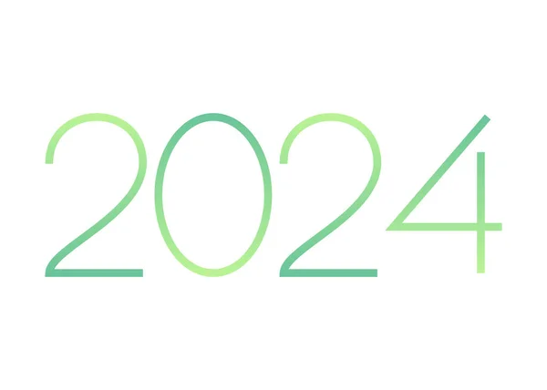 Καλή Χρονιά 2024 2024 Νέο Έτος Banner — Διανυσματικό Αρχείο