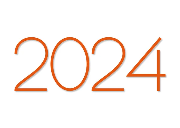 Świąteczny Sztandar Happy 2024 Projekt Wektora — Wektor stockowy