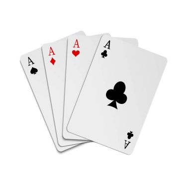 Dört aslı poker kombinasyonu.