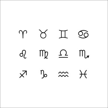 Doğrusal zodyak işaretleri koleksiyonu