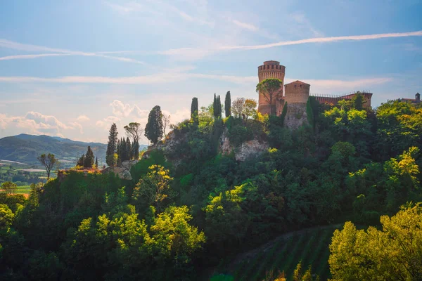 Ιστορικό Φρούριο Μπρισιγκέλα Θέα Από Ρολόι Γνωστό Και Rocca Manfrediana — Φωτογραφία Αρχείου