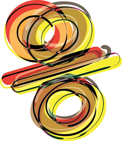 Abstrakt Doodle Symbol Vektor Illustration — Stock vektor