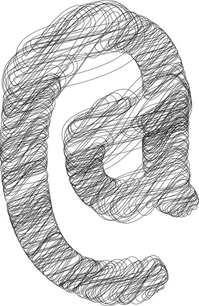 Abstraktes Doodle Symbol Vector Illustration — Stockvektor