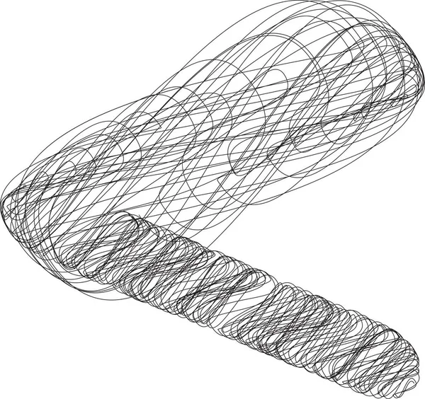 Illustration Vectorielle Symbole Abstrait Doodle — Image vectorielle